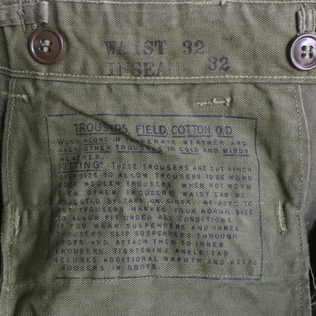 1940s" U.S. ARMY ”M-43 Field Trousers"