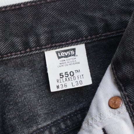 Levis 550"  made in USA