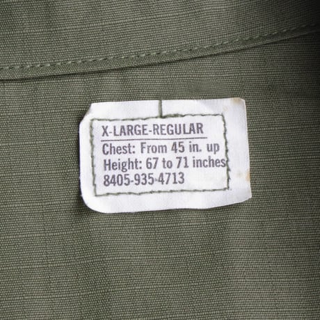 deadstock"US ARMY” jungle fatigue jkt