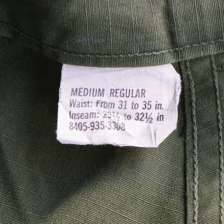 US ARMY”jungle fatigue pants