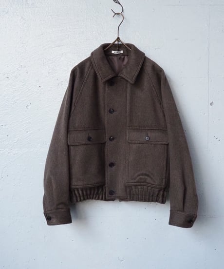 AURALEE(MENS) / A26AB01WB / HAIRY WOOL MOHAIR CHAMBRAY BLOUSON
