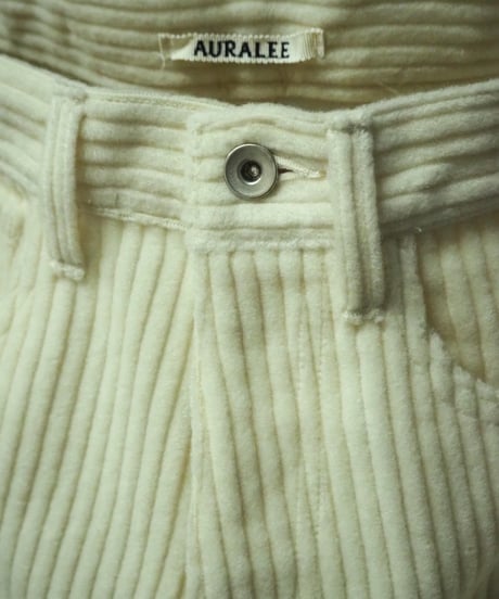 AURALEE(WOMENS) / A26AP06FC / WOOL CASHMERE CORDUROY 5P PANTS
