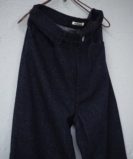 AURALEE(WOMENS) / A26AP02SD / SILK NEP DENIM 5P WIDE PANTS