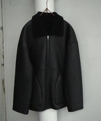 AURALEE(MENS) / A26AB01MM / MERINO MOUTON ZIP BLOUSON