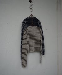 AURALEE(WOMENS) / A26AP03SB / SHETLAND WOOL CASHMERE RIB KNIT BOAT-NECK P/O