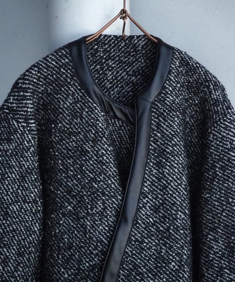m's braque / 262513 / ASYMMETRIC NO-COLLAR TRIM OVERJACKET