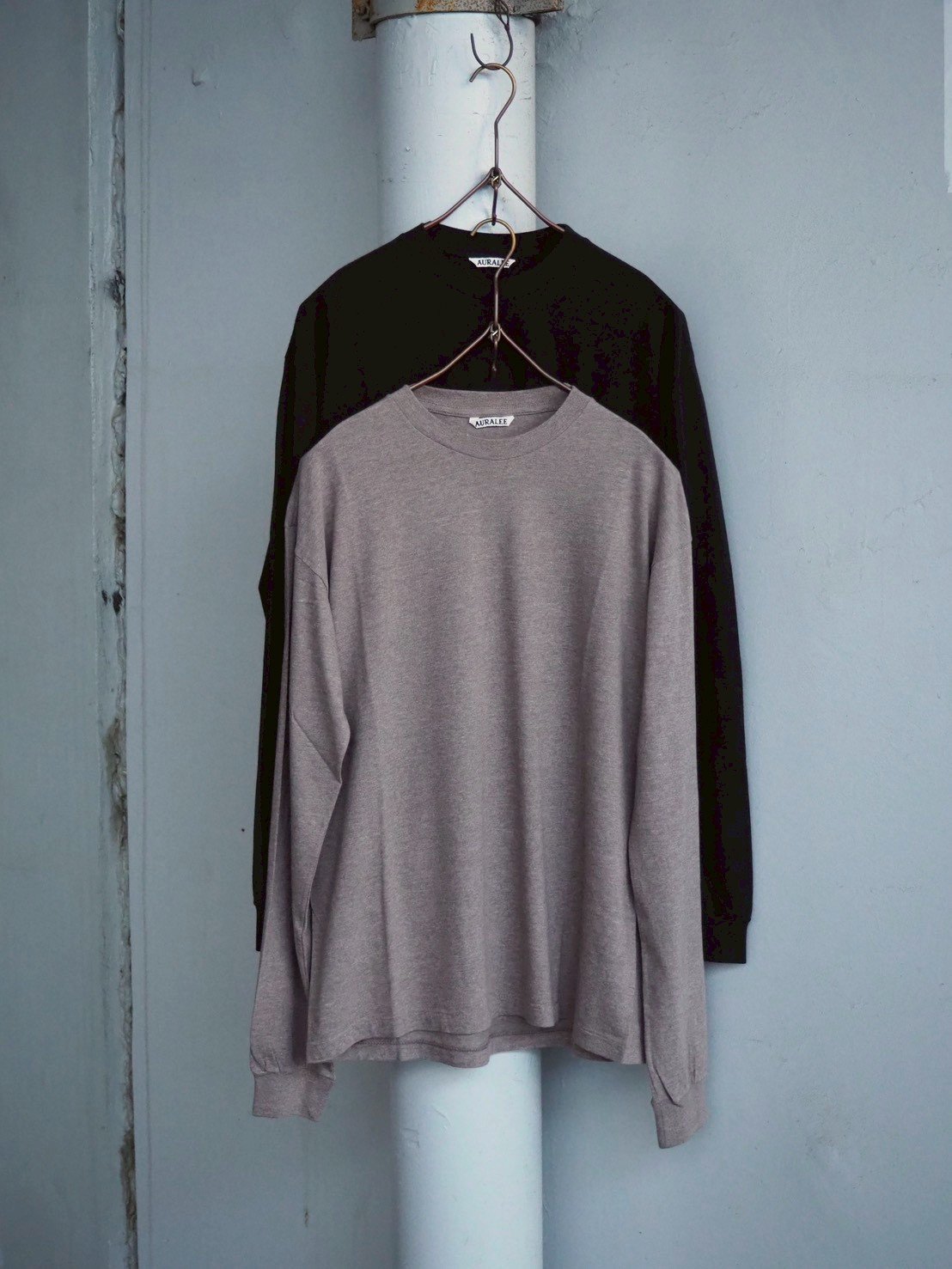 AURALEE(MENS) / A00T02ST / SEAMLESS L/S TEE | B