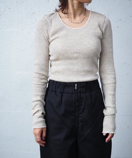 HAKUJI / H2326282 / RR STRIPE OPEN BACK LS PO