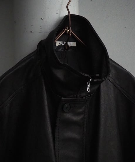 AURALEE(MENS) / A26AB01BL / TEXTURED LAMB LEATHER BLOUSON