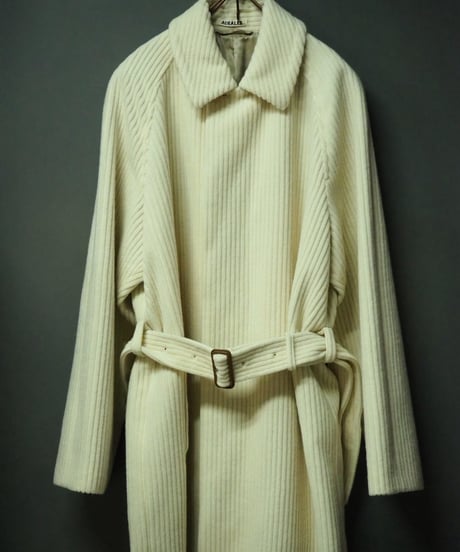 AURALEE(WOMENS) / A26AC04FC / WOOL CASHMERE CORDUROY SOUTIEN COLLAR COAT