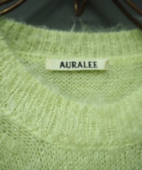 AURALEE(MENS) / A26AP02KM / BRUSHED SUPER KID MOHAIR KNIT P/O