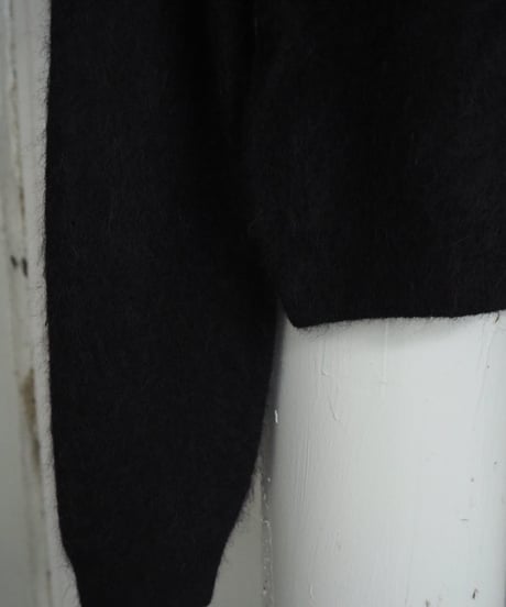 AURALEE(WOMENS) / A26AC03BA / GARMENT-DYED BABY ALPACA FUR KNIT CREW-NECK CARDIGAN