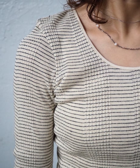 HAKUJI / H2326282 / RR STRIPE OPEN BACK LS PO