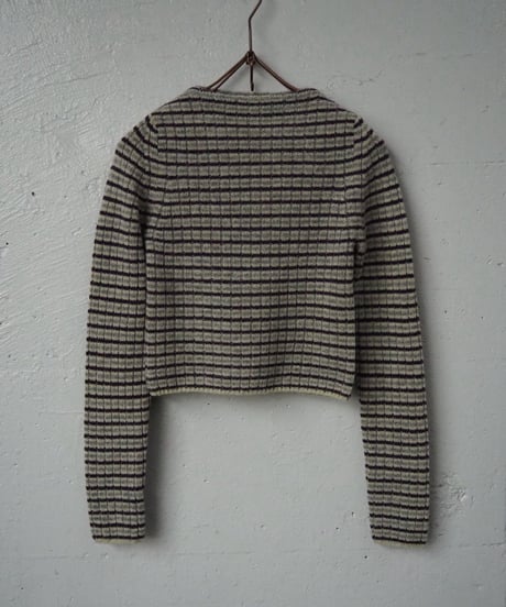 AURALEE(WOMENS) / A26AP03SB / SHETLAND WOOL CASHMERE RIB KNIT BOAT-NECK P/O