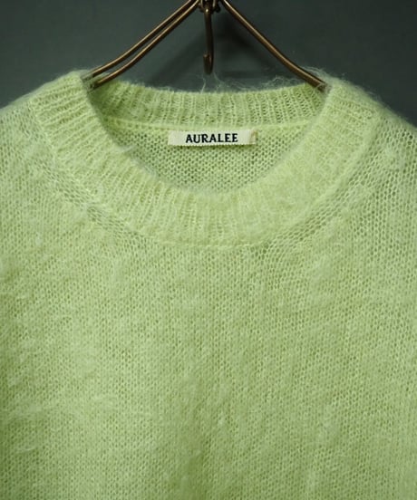 AURALEE(MENS) / A26AP02KM / BRUSHED SUPER KID MOHAIR KNIT P/O