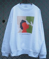 POET MEETS DUBWISE(UNISEX) / DLZBC−0709 / DECOLONIZATION LOOZE FIT SWEATSHIRT