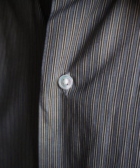 採寸HEUGN / SHIRT150 / ALAN STRIPE PRINT SHIRT
