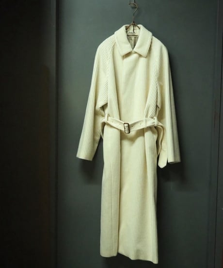 AURALEE(WOMENS) / A26AC04FC / WOOL CASHMERE CORDUROY SOUTIEN COLLAR COAT