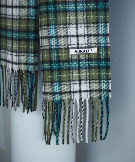 AURALEE(UNISEX) / A26AM02SL / CASHMERE CHECK LONG STOLE