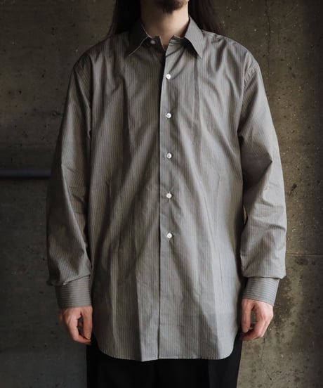 採寸HEUGN / SHIRT150 / ALAN STRIPE PRINT SHIRT