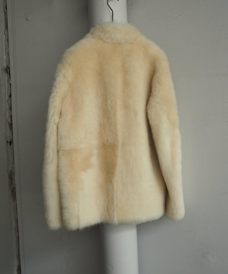AURALEE(WOMENS) / A26AC02MF / LONG HAIRED MERINO MOUTON SHORT COAT