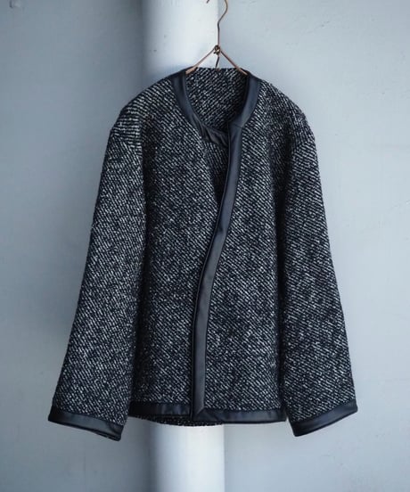 m's braque / 262513 / ASYMMETRIC NO-COLLAR TRIM OVERJACKET