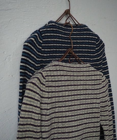 AURALEE(WOMENS) / A26AP03SB / SHETLAND WOOL CASHMERE RIB KNIT BOAT-NECK P/O