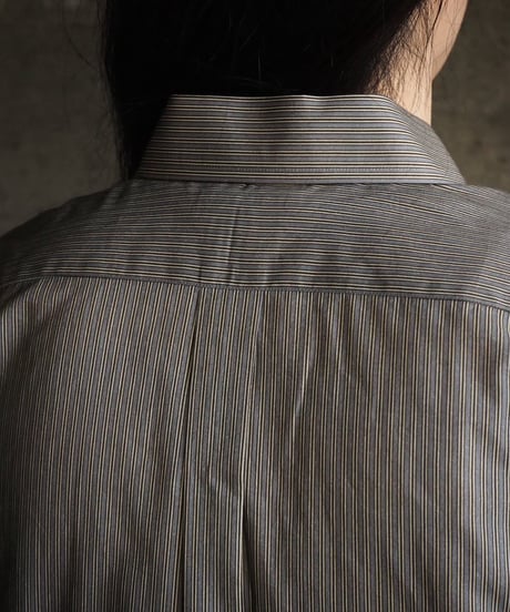 採寸HEUGN / SHIRT150 / ALAN STRIPE PRINT SHIRT