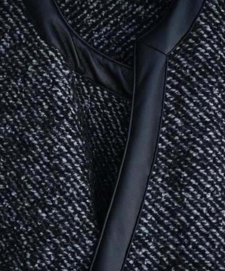 m's braque / 262513 / ASYMMETRIC NO-COLLAR TRIM OVERJACKET
