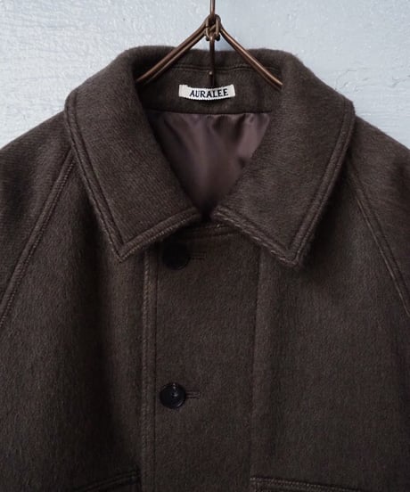 AURALEE(MENS) / A26AB01WB / HAIRY WOOL MOHAIR CHAMBRAY BLOUSON