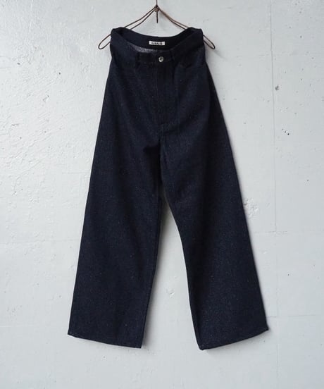 AURALEE(WOMENS) / A26AP02SD / SILK NEP DENIM 5P WIDE PANTS