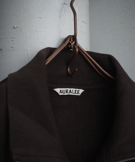 AURALEE(MENS) / A26AB01CU / SUPER HIGH GAUGE SWEAT ZIP BLOUSON