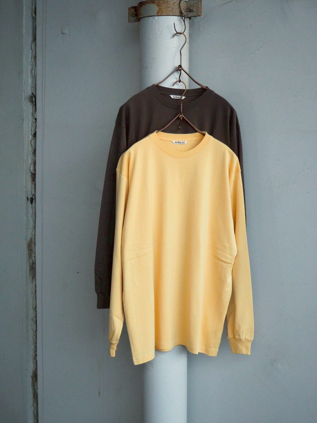 AURALEE(MENS) / A00P01GT / LUSTER PLAITING L/S