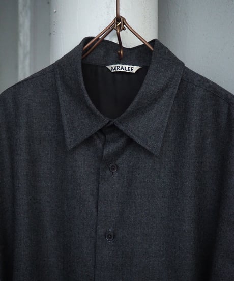 AURALEE(MENS) / A26AS02OS / SUPER LIGHT WOOL SHIRT