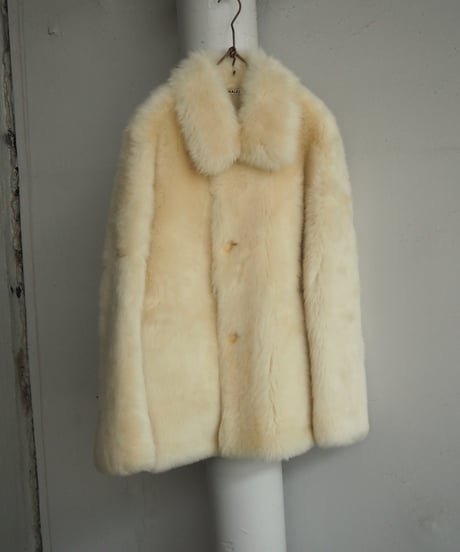 AURALEE(WOMENS) / A26AC02MF / LONG HAIRED MERINO MOUTON SHORT COAT