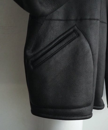 AURALEE(MENS) / A26AB01MM / MERINO MOUTON ZIP BLOUSON