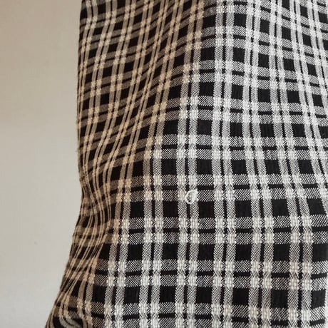 Monotone check mini one-piece