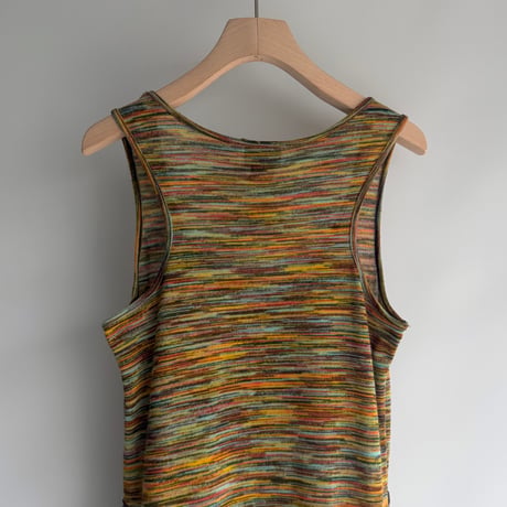 Mix color  knit one-piece
