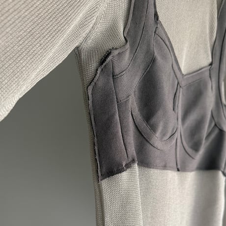 Bustier design sheer topt