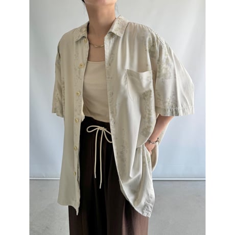 Floral silk shirt