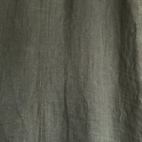 Hooded linen dress
