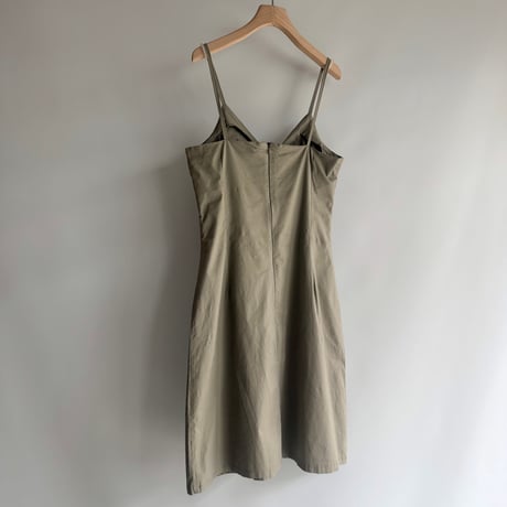 Front ribbon cami dress