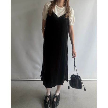 Velvet camisole dress