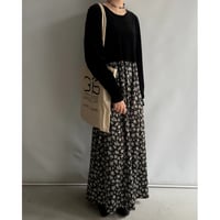 Velvet panel floral dress