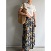 Floral rayon skirt