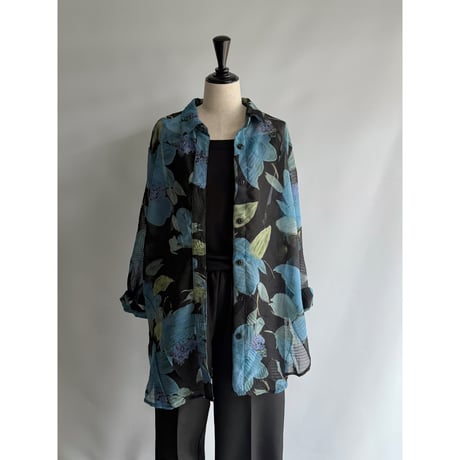 Floral sheer shirt