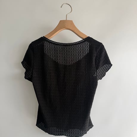 lace ribbon mini tops
