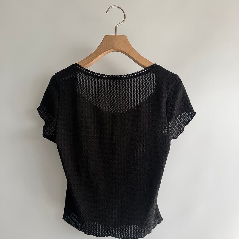 lace ribbon mini tops | and C