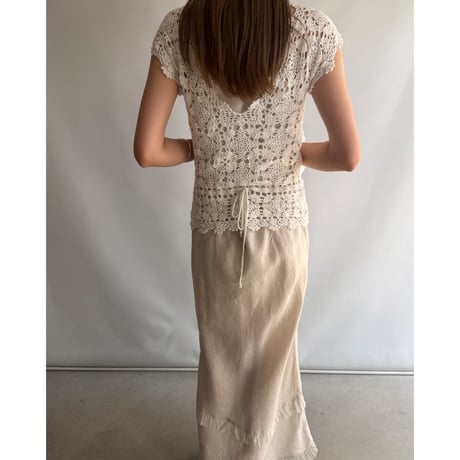 Lace Drawstring Top