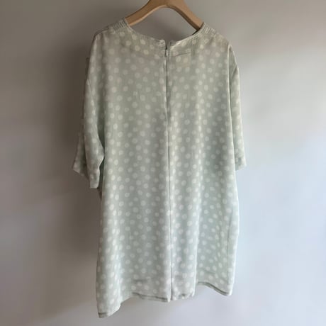 Mint dot sheer tops